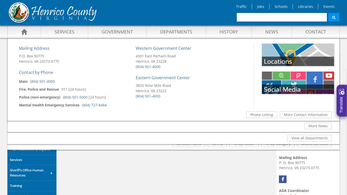 Inmate Visitation - Henrico County, Virginia